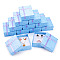 Cardboard Jewelry Set Boxes, Jewelry Package Supplies, Rectangle with Bowknot, Lavender, 9x7x3cm