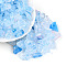 Transparent Acrylic Beads, Nuggets, Two Tone, Light Sky Blue, 11~21x7~12x6~8mm, Hole: 2mm, about 30pcs/20g