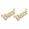 201 Stainless Steel Links connectors, Laser Cut Links, Constellations, Pisces, 28.5x12x1.5mm, Hole: 1.2mm
