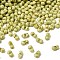 Opaque Glass Beads, Peanut, Green Yellow, 6.5x3.5x2.5~3mm, Hole: 1mm, about 541pcs/bag