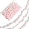 10 Yards Elastics Spandex Ribbon, with Cardboard Display Card, Pink, 7/8 inch(22mm)