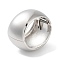 Alloy Wide Hinged Bangles, Chunky Bangles for Women, Platinum, Inner Diameter: 5.2x6.1cm