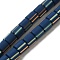 Polymer Clay Beads Strands, Column, Midnight Blue, 6~6.5x6~6.5mm, Hole: 1.2mm, about 61~64pcs/strand, 15.55~15.94''(39.5~40.5cm)