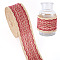 Burlap Ribbon, Jute Ribbon, for Jewelry Making, Dark Red, 2-1/4 inch(58mm)