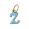 304 Stainless Steel Enamel Charms, with Jump Ring, Ion Plating(IP), Golden, Letter Z, 10.5x7x1mm, jump ring: 6x0.8mm, 4.5mm inner diameter
