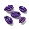 Baking Painted Cowrie Shell Beads, No Hole/Undrilled, Blue Violet, 14.5~22x9~15.5x6~9.5mm