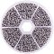304 Stainless Steel Open Jump Rings, Stainless Steel Color, 4x1mm, about 2mm inner diameter, about 410pcs/compartment