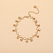 Bell Alloy Charm Anklets, Golden, 7-1/2 inch(190mm)