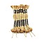 Polyester Embroidery Floss, Cross Stitch Threads, Light Khaki, 1mm, about 8.75 Yards(8m)/Bundle