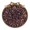 50Pcs 1 Set Glass Beads, Transparent, Round, Faceted, Old Rose, 9.5~10x9mm, Hole: 1.6mm