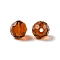 K9 Glass Imitation Austrian Crystal Beads, Faceted, Round, Saddle Brown, 8mm, Hole: 1mm