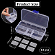 NBEADS 10 Pcs 10 Grids Plastic Organizer Box CON-WH0086-053A-2