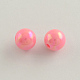 AB Color Plated Acrylic Round Beads X-SACR-Q109-10mm-07-1
