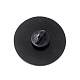 単語インドア キッズ クラブ エナメル ピン  バックパックの服のための電気泳動の黒い合金のフラットラウンドのブローチ  子供の模様  30x2mm  ピン：1.2mm JEWB-A005-03-01-2
