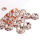 PandaHall About 50 Pcs 8mm Rose Gold Plated Brass Rondelle Beads Straight Edge Crystal Rhinestone Spacer Charm Bead for Jewelry Making RB-PH0001-05RG-NF-2