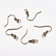 Brass Earring Hooks X-KK-S075-AB-NF-1