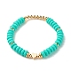 Love Beads Stretch Bracelets Set BJEW-JB07213-04-5