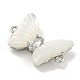 Подвески-бабочки из латуни с прозрачным кубическим цирконием KK-Q820-38P-2