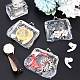 GORGECRAFT 6PCS Clear Coin Purses Transparent Change Purses Waterproof PVC Jelly Wallets Kiss Lock Clear Change Pouch Gifts for Women Carrying Your Change Cards Earphone Keys ABAG-GF0001-16-4