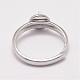 Sterling Silver Finger Rings Components RJEW-P118-26-2