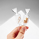 Chgcraft 24 pièces en plastique bonbons en forme de conteneur boîte de rangement de perles boîte claire conteneurs avec couvercle pour perles art bricolage artisanat bijoux accessoires CON-CA0001-001-7