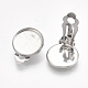 201 Stainless Steel Clip-on Earring Findings X-STAS-S079-81C-3