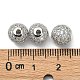CZ Brass Micro Pave Grade AAA Clear Color Cubic Zirconia Round Beads KK-O065-8mm-05P-NR-2
