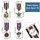 AHANDMAKER 4 Pcs Costume Military Badge Medal JEWB-GA0001-06-2