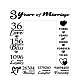 Natural Wood 3 Years of Marriage Photo Frames AJEW-WH0292-034-7
