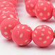 Chapelets de perle en pâte polymère manuel CLAY-T006-03D-3