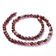 Chapelets de perles en jaspe rouge naturel G-L538-021-3