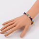 Multi-couleur des bracelets de breloque gemme chakra BJEW-JB01691-03-3