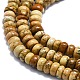 Chapelets de perles en jaspe avec images naturelles G-K245-B08-01-3