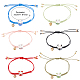 Anattasoul Set di 6 braccialetti con ciondoli a campana in 6 colori BJEW-AN0001-74-2