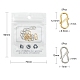 10Pcs 2 Colors 304 Stainless Steel S Hook Clasps STAS-YW0001-31-2