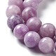 Natural Lepidolite/Purple Mica Stone Beads Strands G-M353-A01-8mm-01-2