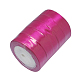 バレンタインデーギフトボックスパッケージ片面サテンリボン  ポリエステルリボン  赤ミディアム紫  1-1/2インチ（37mm） RC37MMY-027-2