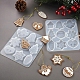 DIY Christmas Tree & Snowflake & Bell & Castle Pendant Food Grade Silicone Molds XMAS-PW0001-004-3