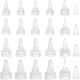 Benecreat 48pcs 4 Stil pp Plastikflaschen-Ersatzkappen KY-BC0001-24-1