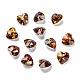 Electroplate Glass Charms X-G030V10mm-001CP-1