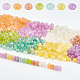 Nbeads 480Pcs 8 Colors Dyed Natural Malaysia Jade Rondelle Beads Strands G-NB0002-88-4
