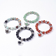 Natural Gemstone Charm Bracelets BJEW-JB03445-1