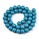 Chapelets de perles en verre opaque de couleur unie GLAA-T032-P10mm-13-2