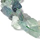 Brins de perles de fluorite verte naturelle brute brute G-I283-G01-02-4