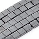 Electroplate Non-magnetic Synthetic Hematite Square Bead Strands G-L368-01-1
