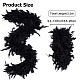 GORGECRAFT 82.6 Inch Long Fluffy Boa Chandelle Turkey Feathers Mardi Gras Feather Boas for Preppy Party Ideas Wedding DIY Crafts Dancing Dress Accessory Halloween Costume Holiday Decors FIND-WH0126-125A-2