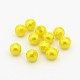 Half Drilled ABS Plastic Imitation Pearl Round Beads OACR-F002A-16-1