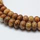 Chapelets de perles en jaspe avec images naturelles G-G665-01-6x4mm-3