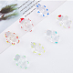 DICOSMETIC 14Pcs 7 Colors Cute Cloud Beads Cloud Acrylic Beads Transparent Acrylic Beads with Enamel Colored Loose Spacer Beads Small Hole Beads 2mm for Beading Jewelry Making ACRC-DC0001-01-3