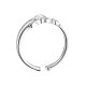 TINYSAND 925 Sterling Silver Cuff Rings TS-R434-S-3